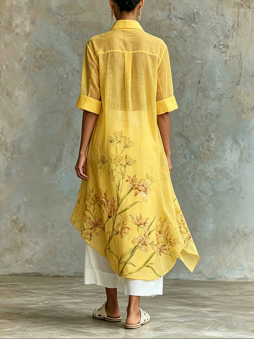 Natalia - Abito Midi a Fiori