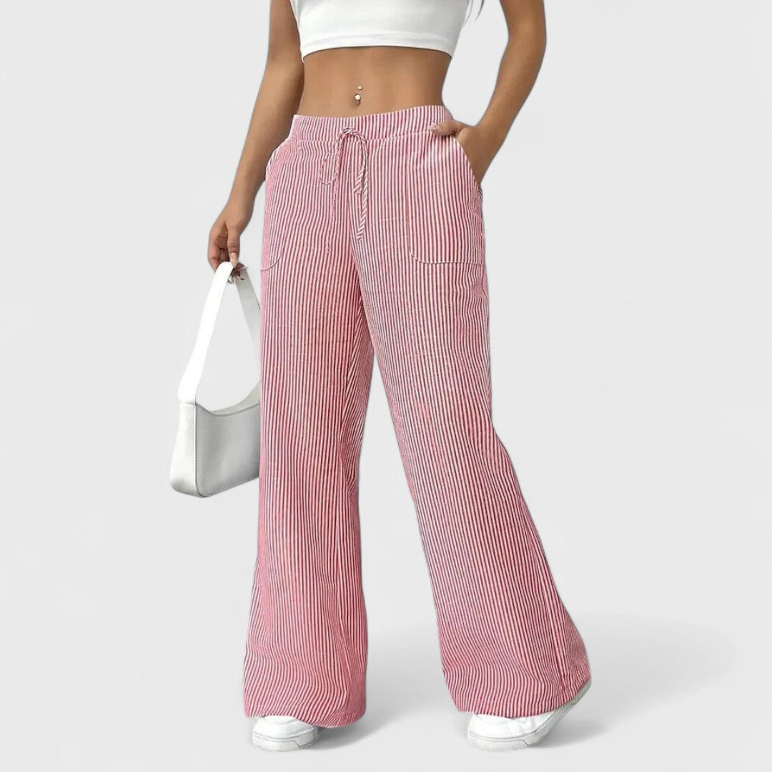 Julia – pantaloni larghi e comodi con dettagli eleganti