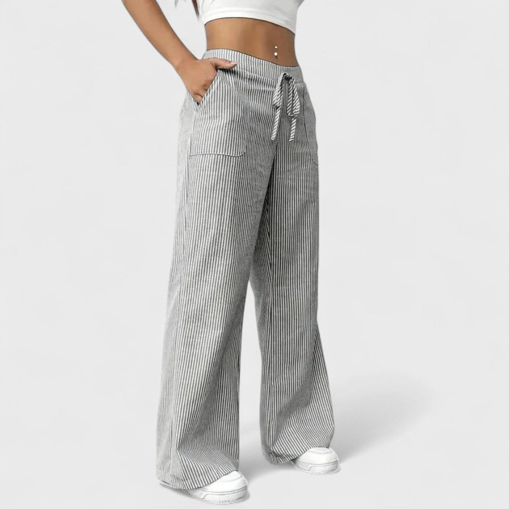 Julia – pantaloni larghi e comodi con dettagli eleganti