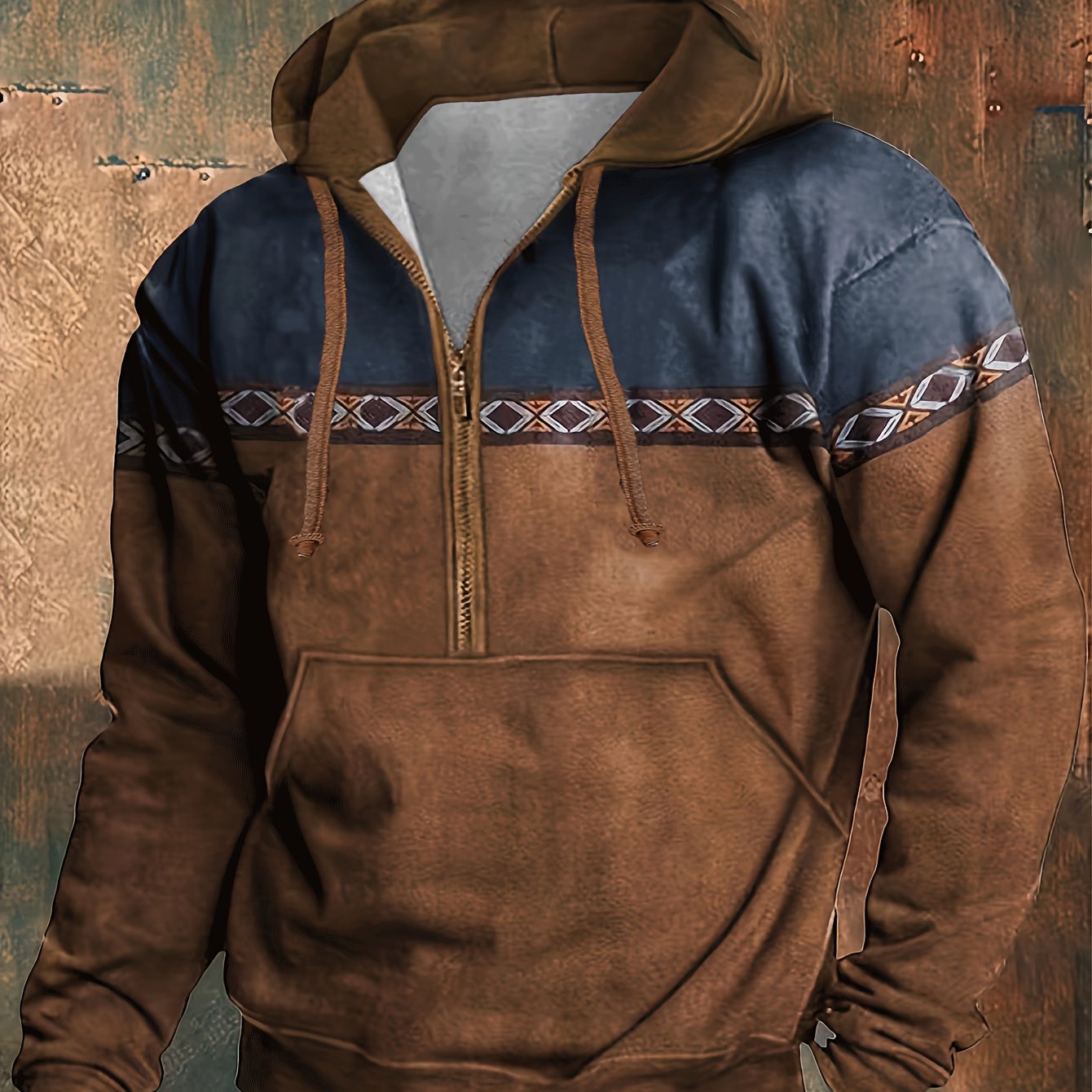 Felpa Yellowstone Half-Zip con cappuccio