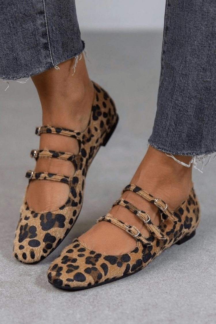 Angelika - Scarpe a stampa leopardata
