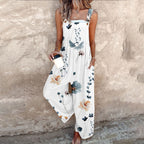 Nicoletta | fiore boho a contrasto in forma allungata – salopette da donna | Erminia Boutique Bologna