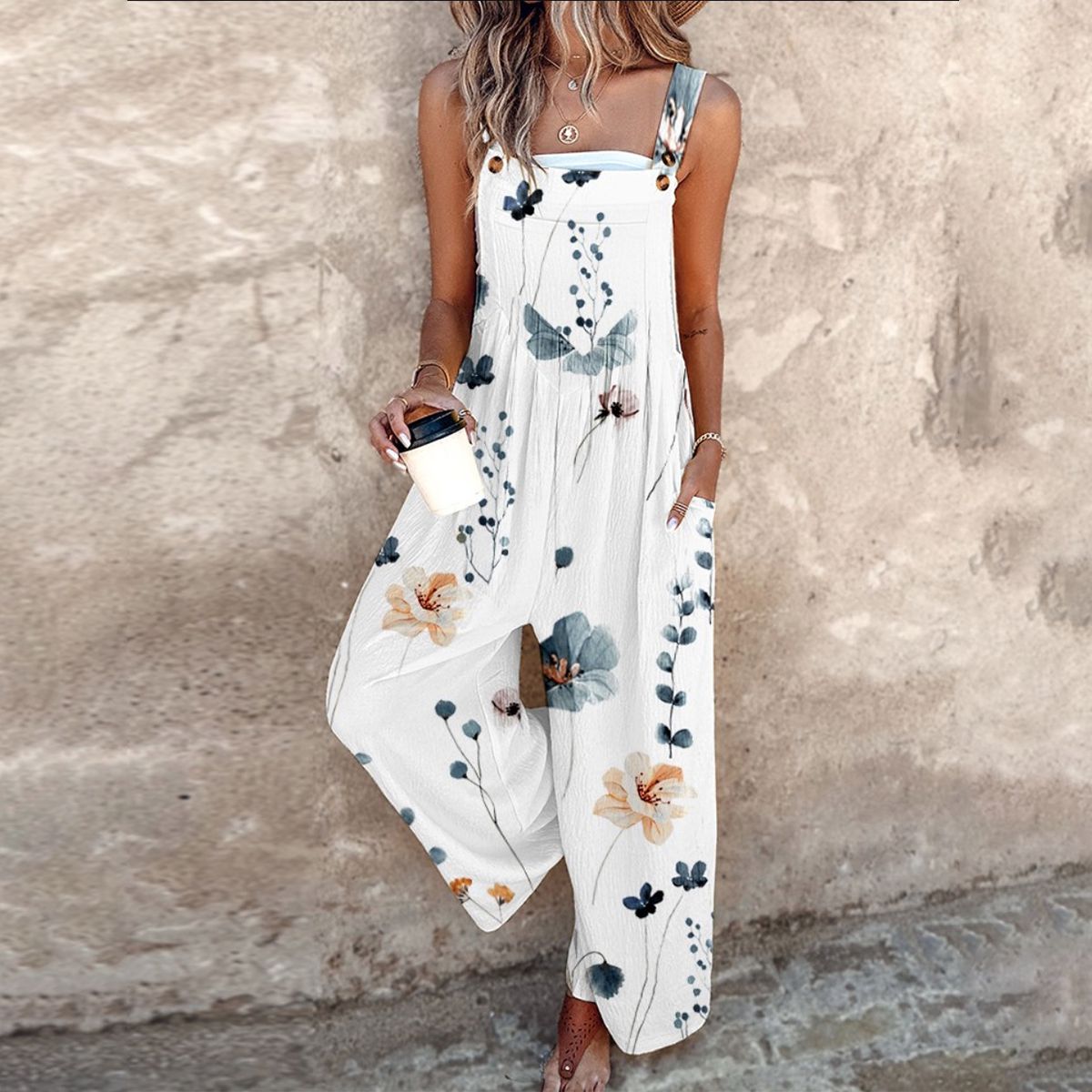 Nikola - fiore boho a contrasto in forma allungata