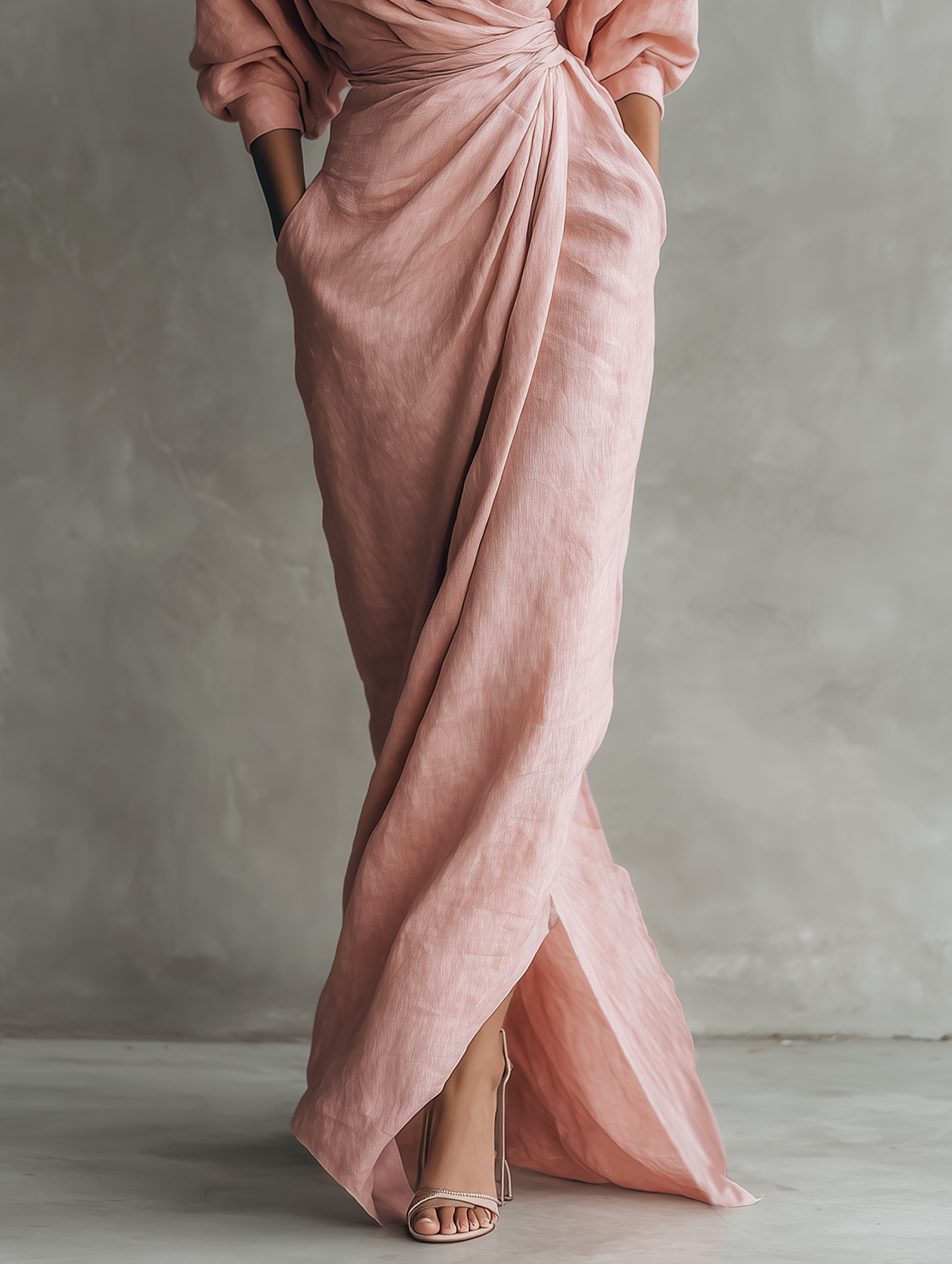 Zofia – Elegante Abito Maxi con Scollatura a V