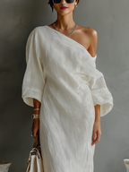 Alicja – Abito Maxi a Spalla Unica