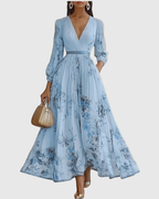 Zuzanna - Elegante Maxi Abito con Pieghe