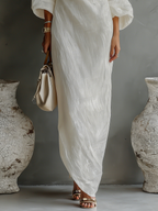 Alicja – Abito Maxi a Spalla Unica