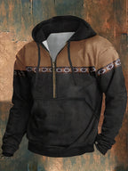 Felpa Yellowstone Half-Zip con cappuccio