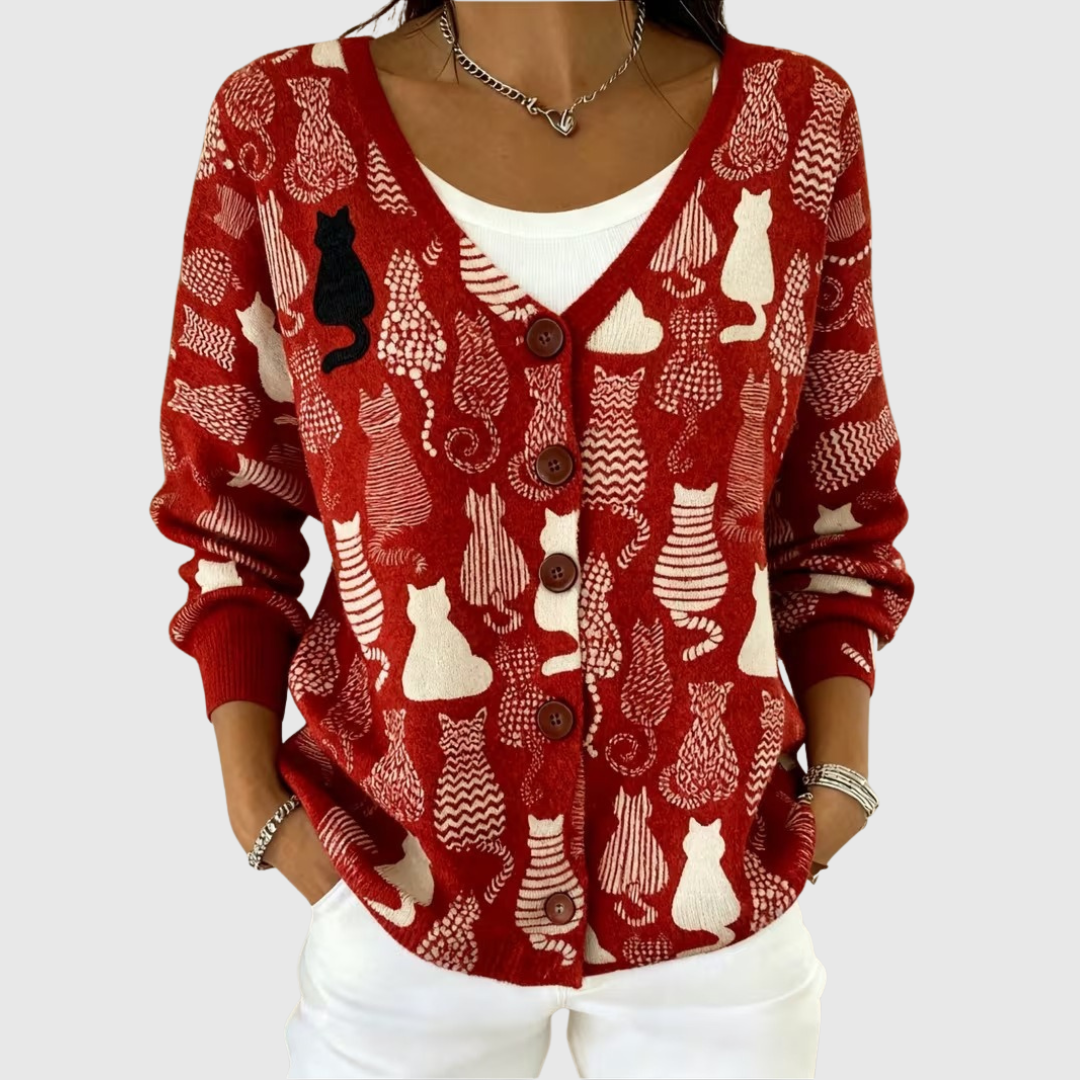 Kinga - Cardigan comodo con chiusura
