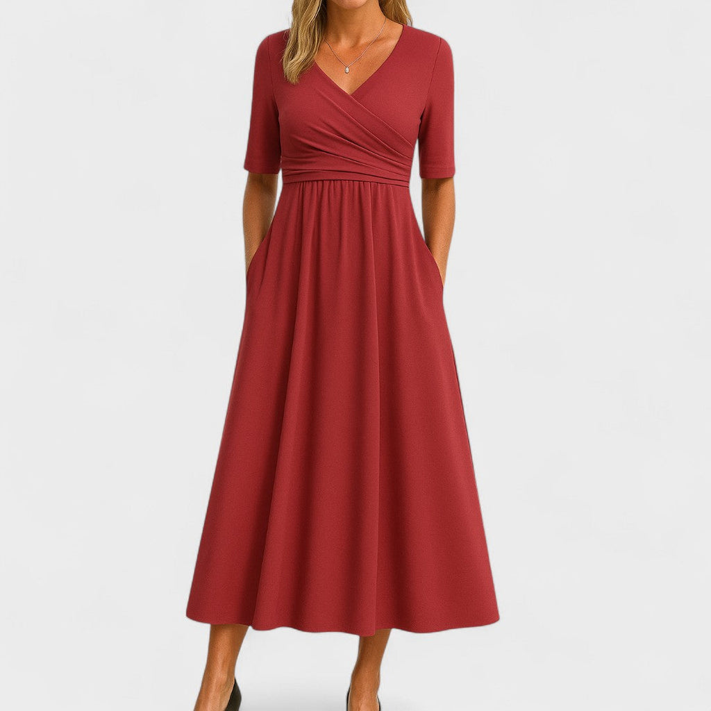 Alessandra | Elegante Abito Midi – abiti invernali da donna | Erminia Boutique Bologna