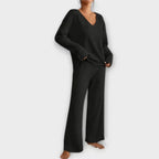 Caterina | completo in felpa a righe – completi due pezzi da donna | Erminia Boutique Bologna