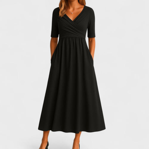 Alessandra | Elegante Abito Midi – abiti invernali da donna | Erminia Boutique Bologna