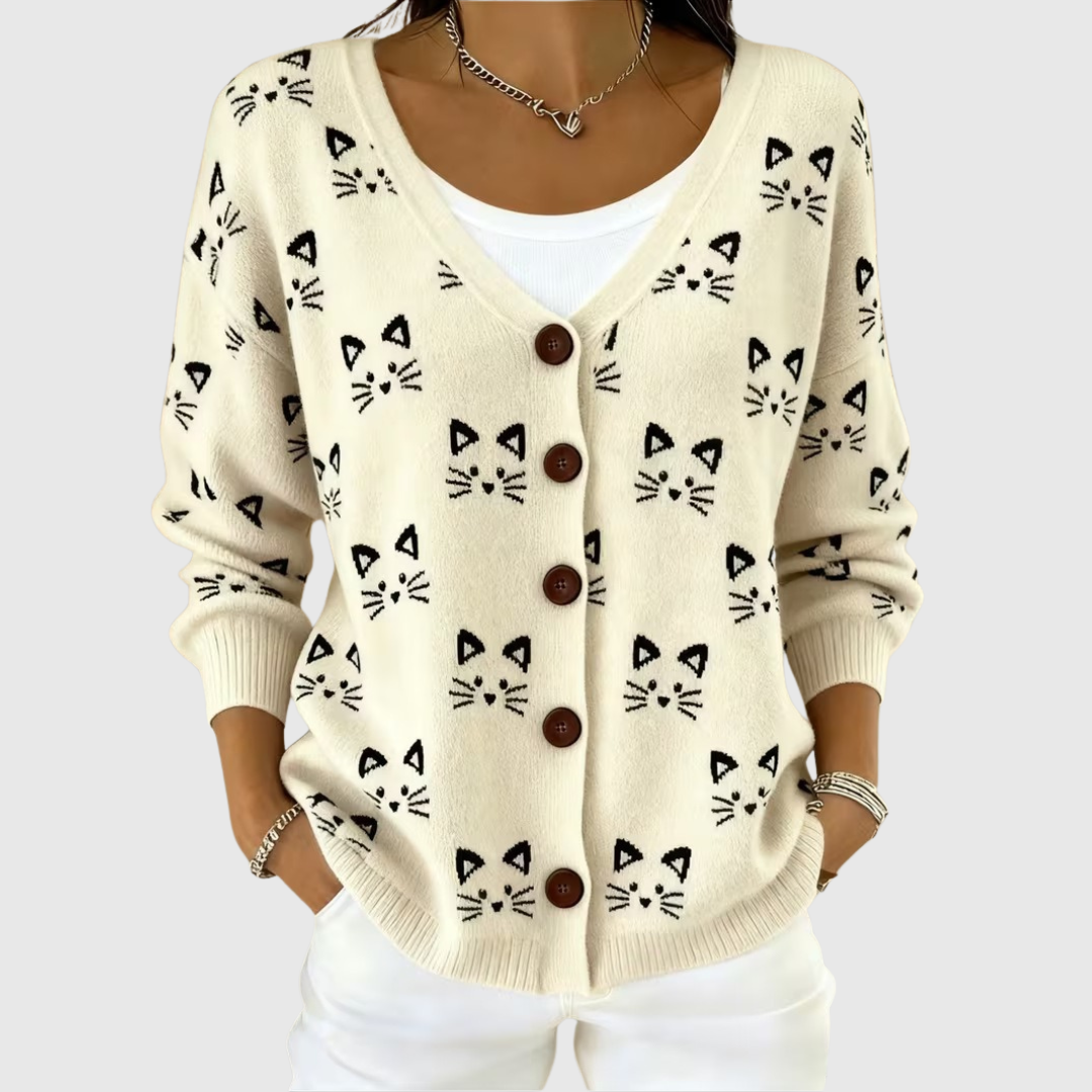 Natalia - Maglione comodo con chiusura