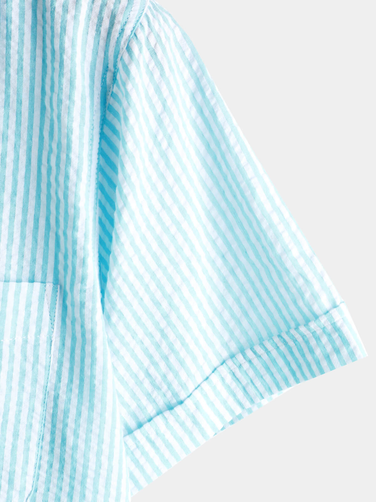 Camicia estiva da uomo a maniche corte, in cotone, con taschino
