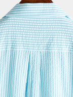 Camicia estiva da uomo a maniche corte, in cotone, con taschino