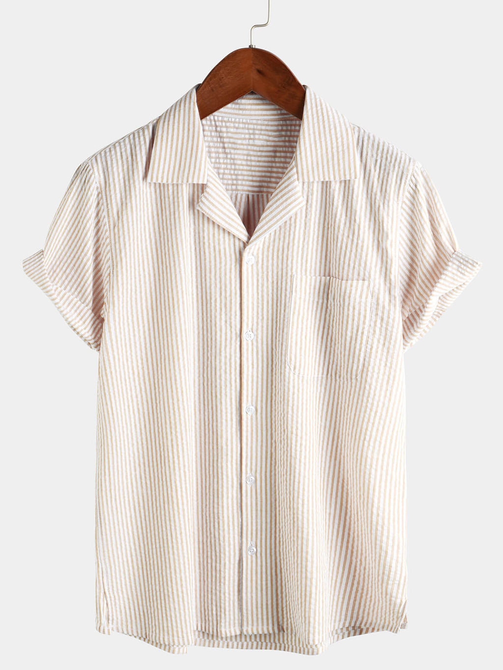 Camicia estiva da uomo a maniche corte, in cotone, con taschino – camicie casual da uomo | Erminia Boutique Bologna