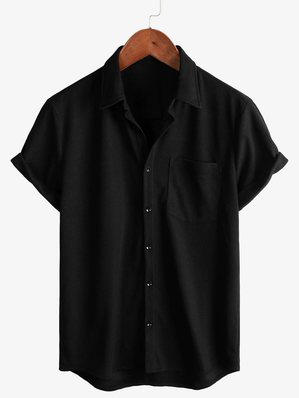 Camicia estiva da uomo a maniche corte a quadri, comoda, con bottoni – camicie casual da uomo | Erminia Boutique Bologna