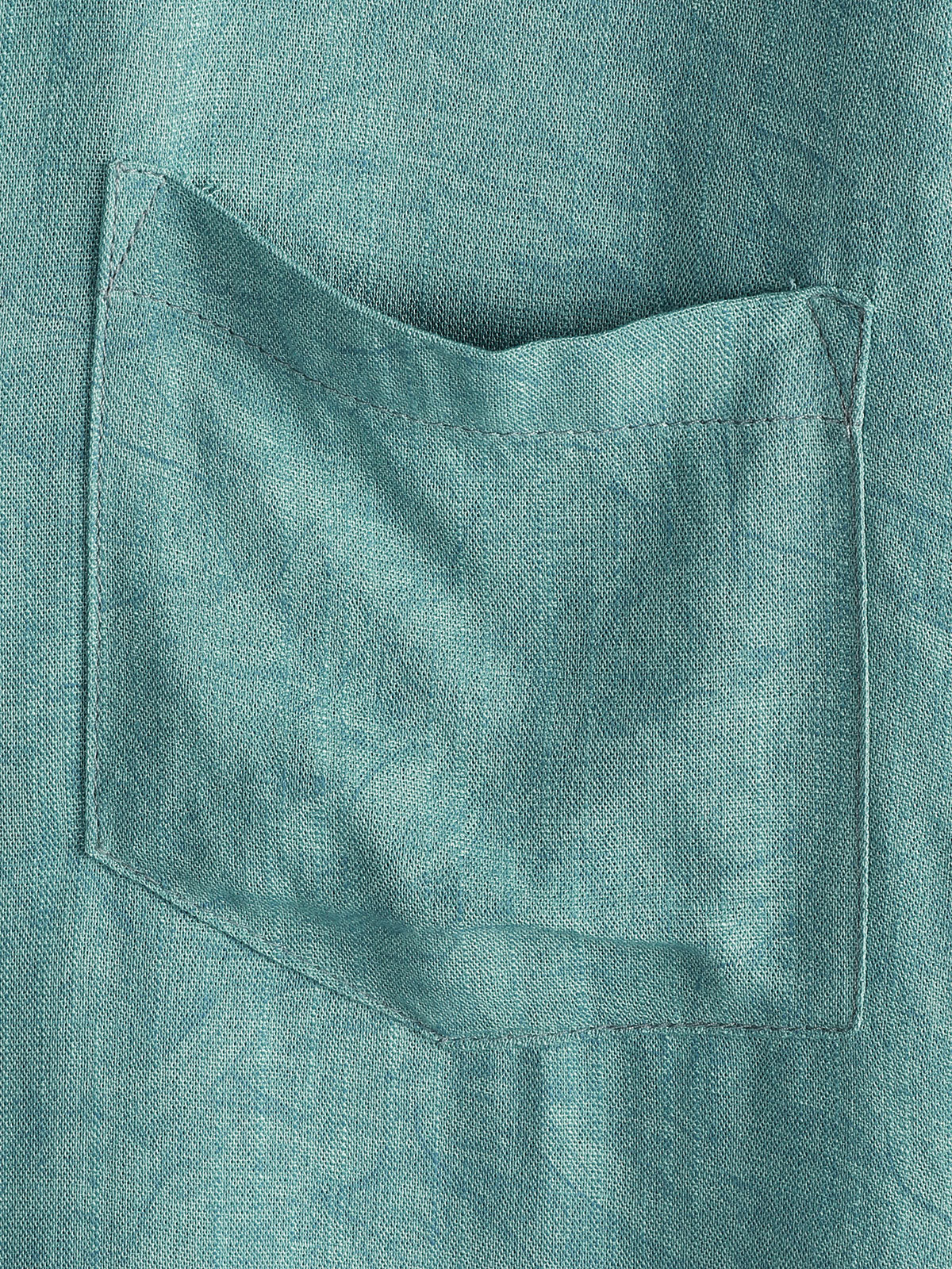 Camicia casual estiva verde da uomo in stile vintage con maniche corte