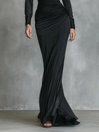 Emilia - Abito Sirena in Satin con Rouching