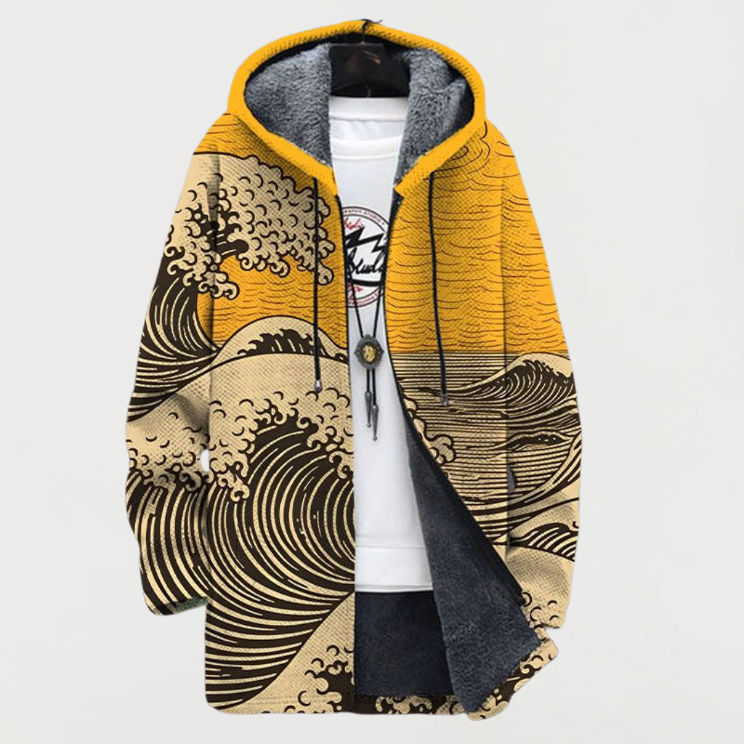 Klaudia – Cappotto con motivo ondulato