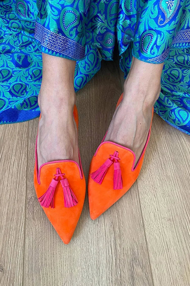 Paulina - Mocassini con frange in stile boho