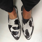 Bogna - Scarpe in pelle a motivo bovino