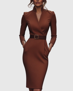 Simona | Elegante Vestito Midi – abiti invernali da donna | Erminia Boutique Bologna