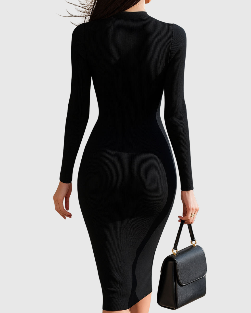 Stefania - Vestito midi a coste