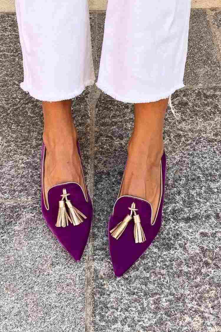 Paulina - Mocassini con frange in stile boho