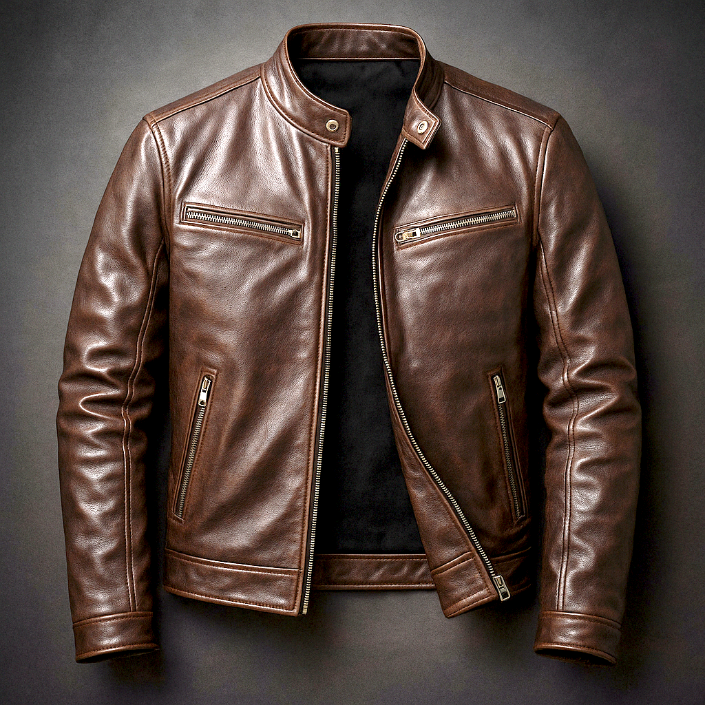 Giacca in pelle vintage