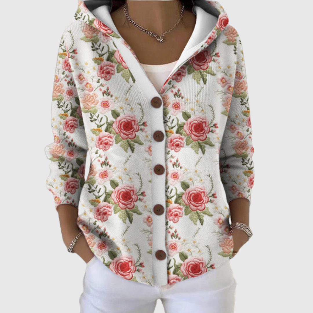 Renata - Comodo maglione con cappuccio