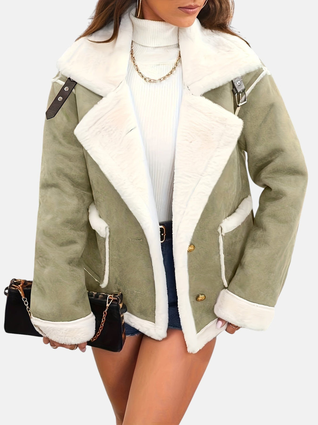 Margherita | Giacca Invernale Foderata in Pelliccia Sintetica – eco-pellicce da donna | Erminia Boutique Bologna