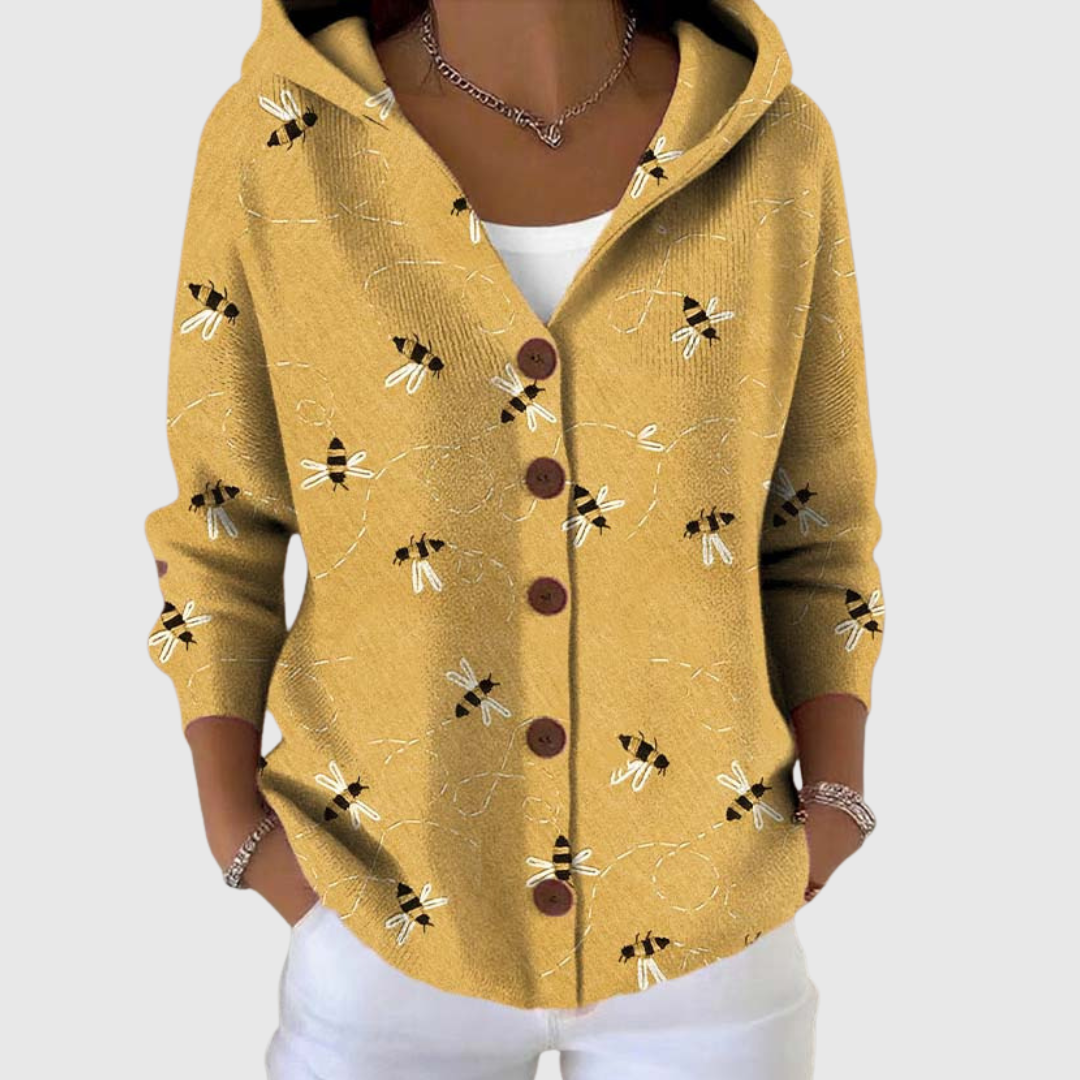 Iwona - Maglione comodo con cappuccio