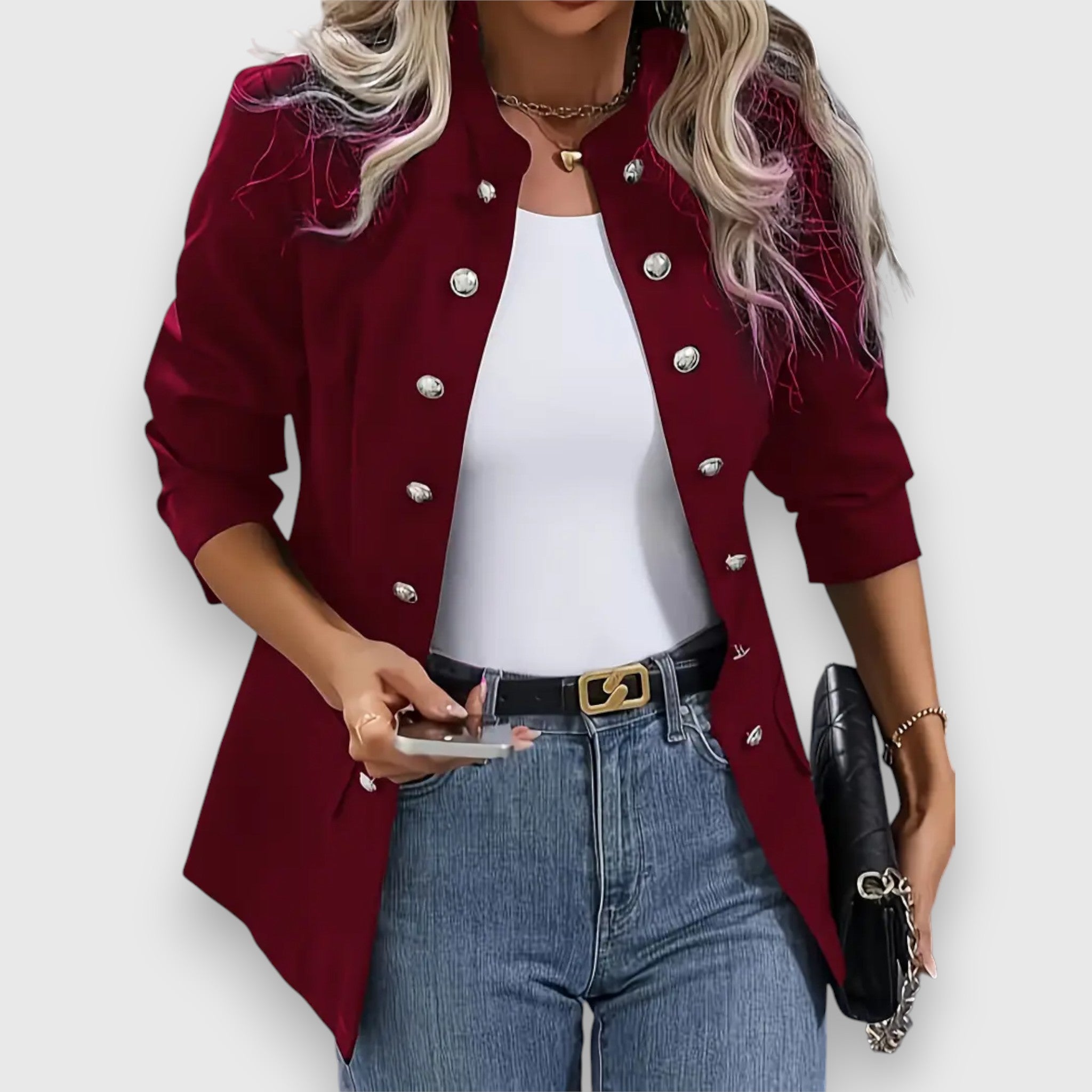Sandra – Giacca con bottoni classici