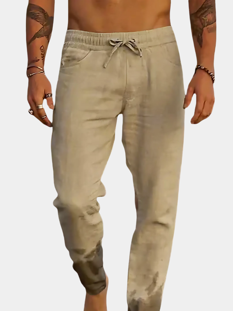 ROSSI ROMA – Pantaloni Estivi in Lino