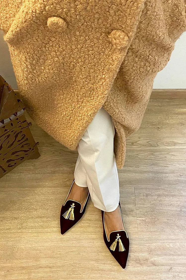 Paulina - Mocassini con frange in stile boho
