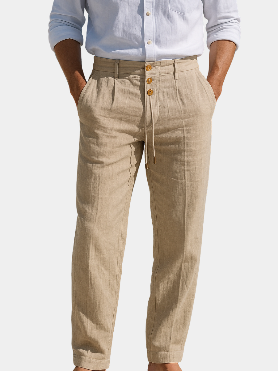 MATTEO – Pantaloni Estivi Leggeri in Lino