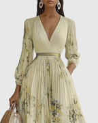 Zuzanna - Elegante Maxi Abito con Pieghe