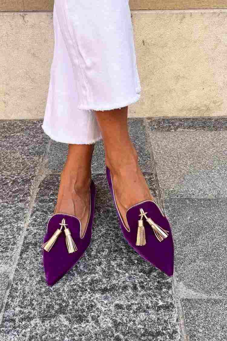Paulina - Mocassini con frange in stile boho