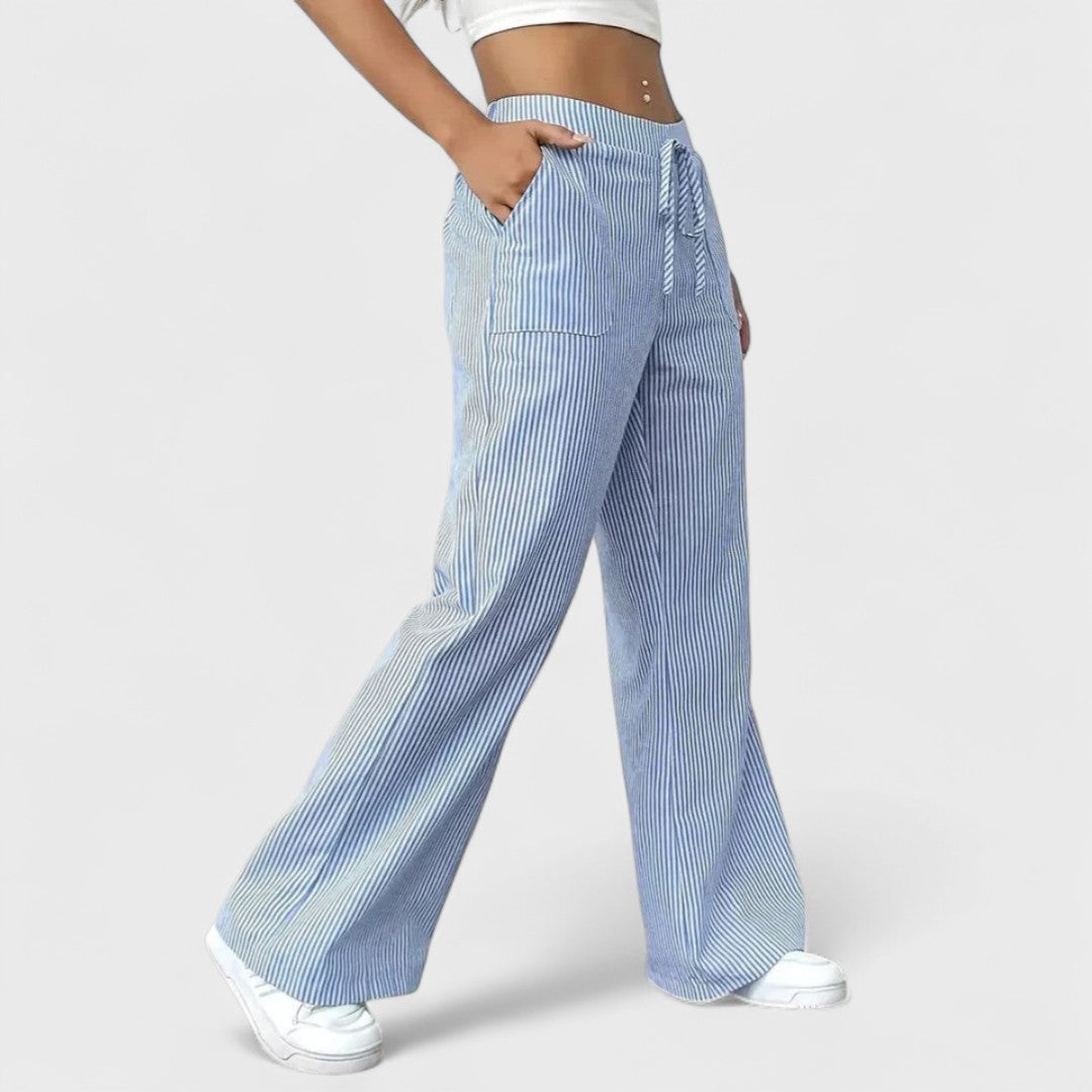 Julia – pantaloni larghi e comodi con dettagli eleganti