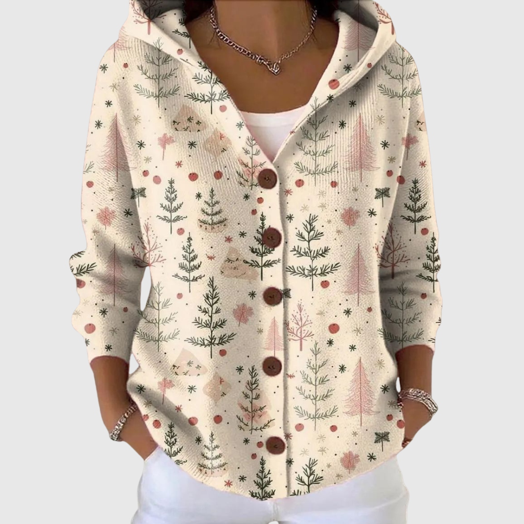 Krystyna - Maglione comodo con cappuccio
