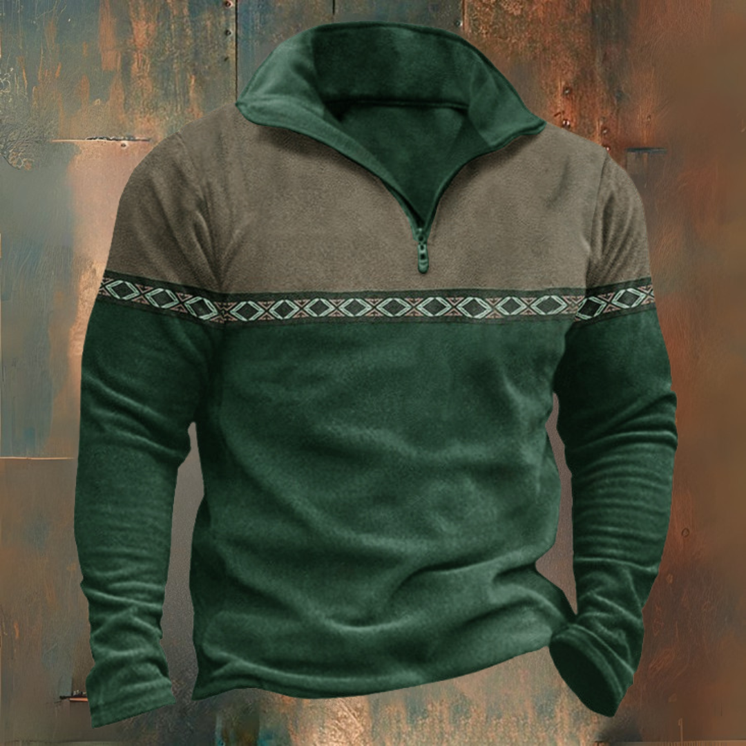 Maglione mezza zip