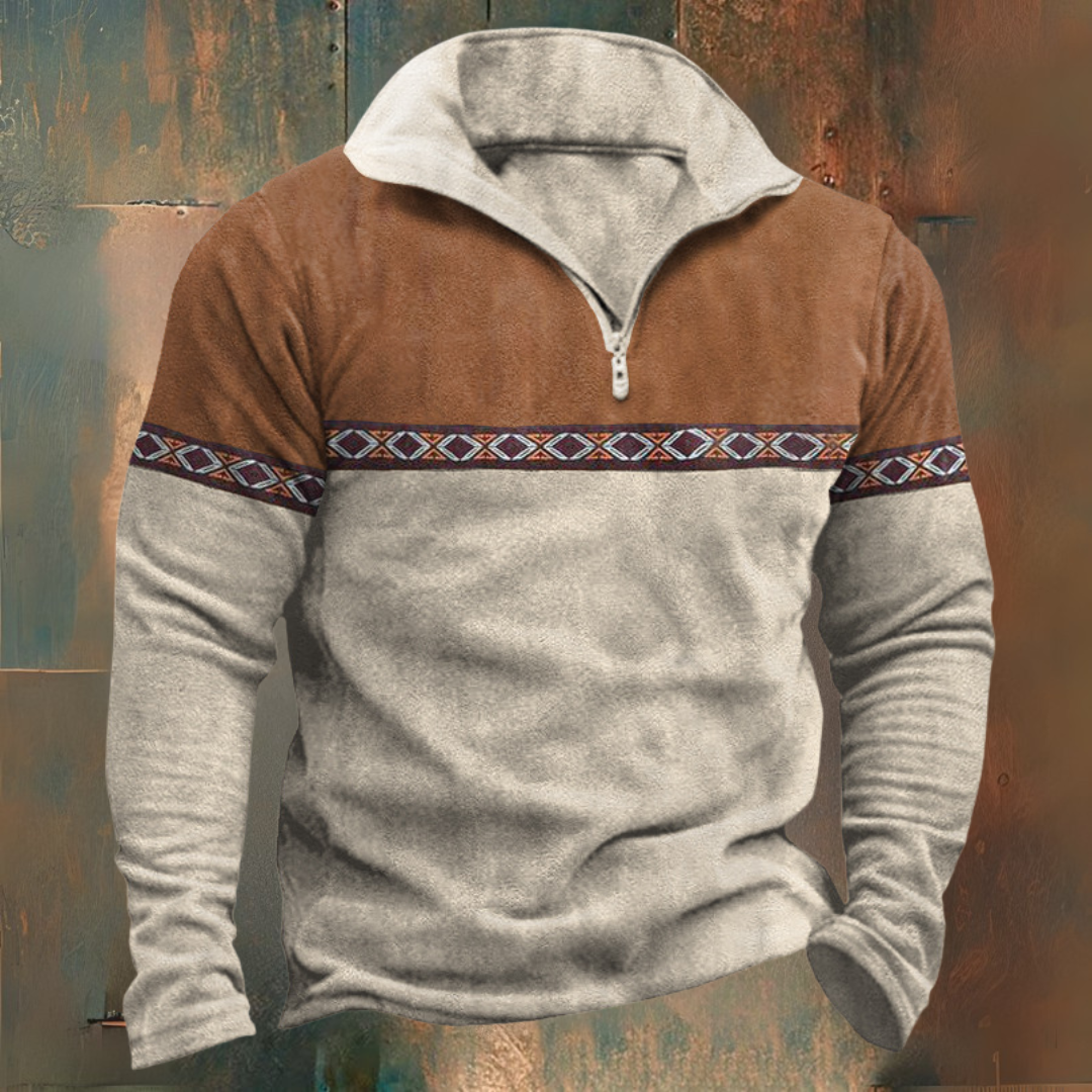 Maglione mezza zip