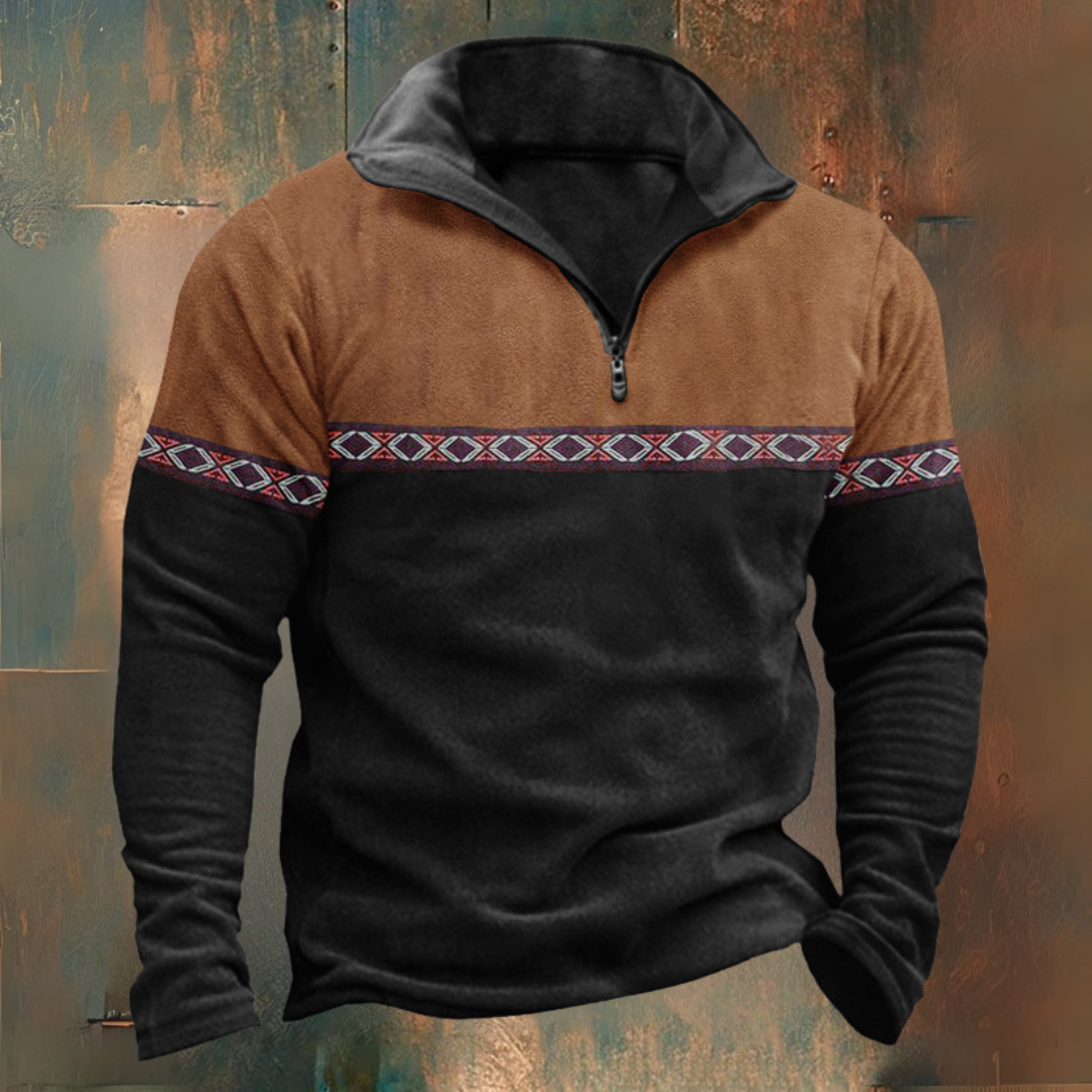 Maglione mezza zip