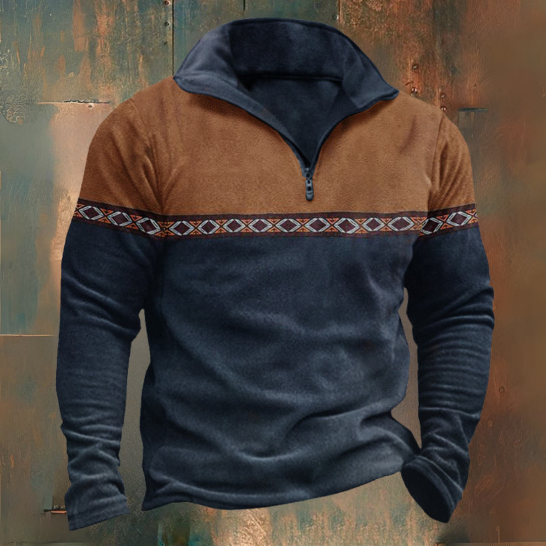 Maglione mezza zip