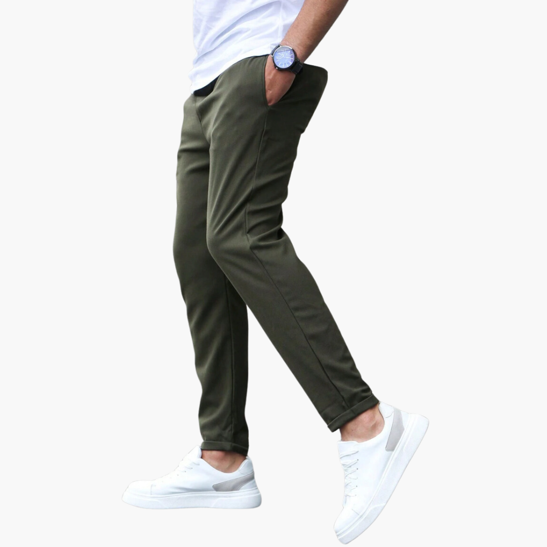 VINCENZO – Pantaloni Eleganti con Vita Elastica
