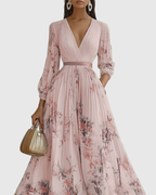 Zuzanna - Elegante Maxi Abito con Pieghe