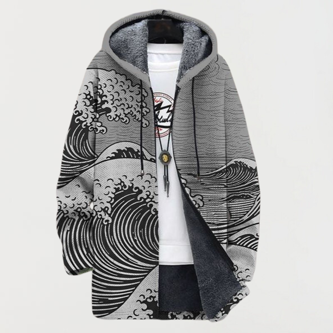 Klaudia – Cappotto con motivo ondulato