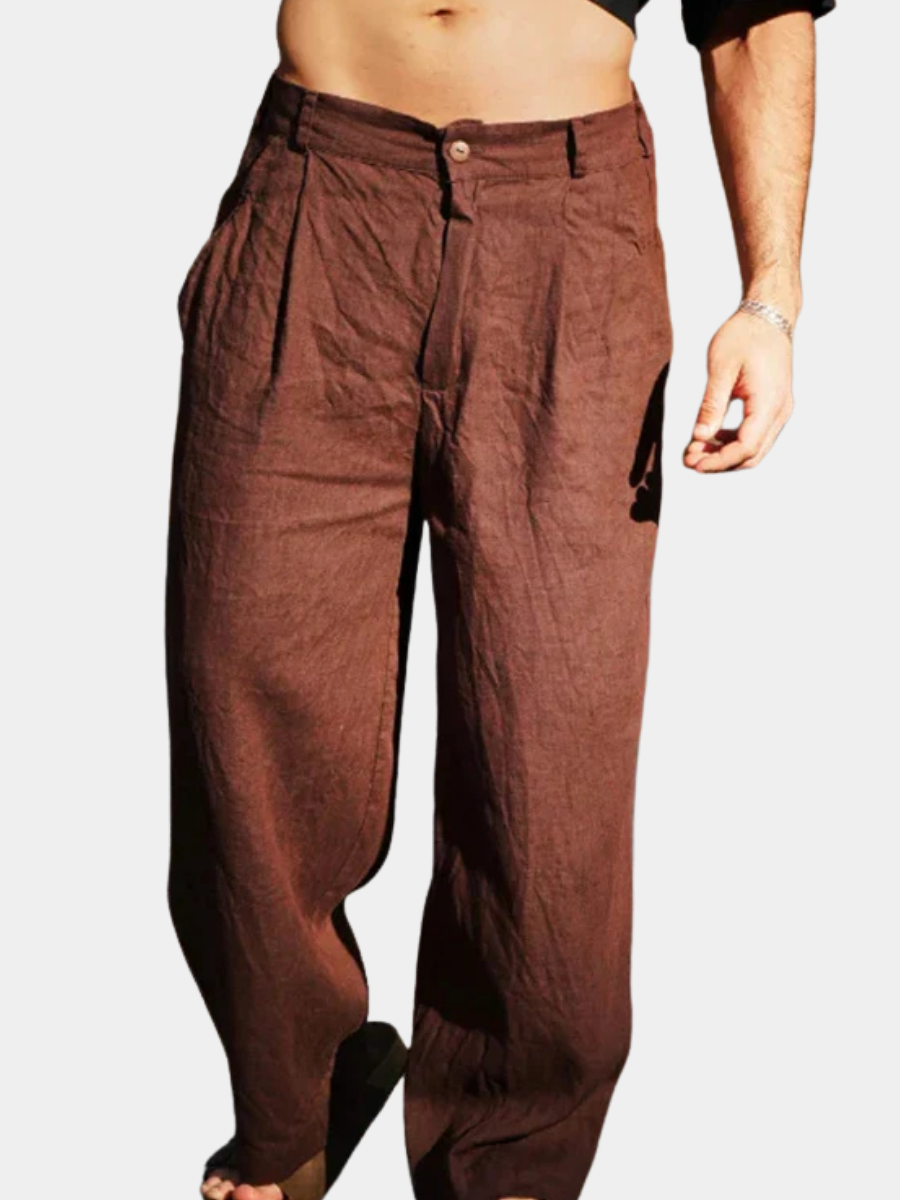 DARIO – Pantaloni Lino Larghi