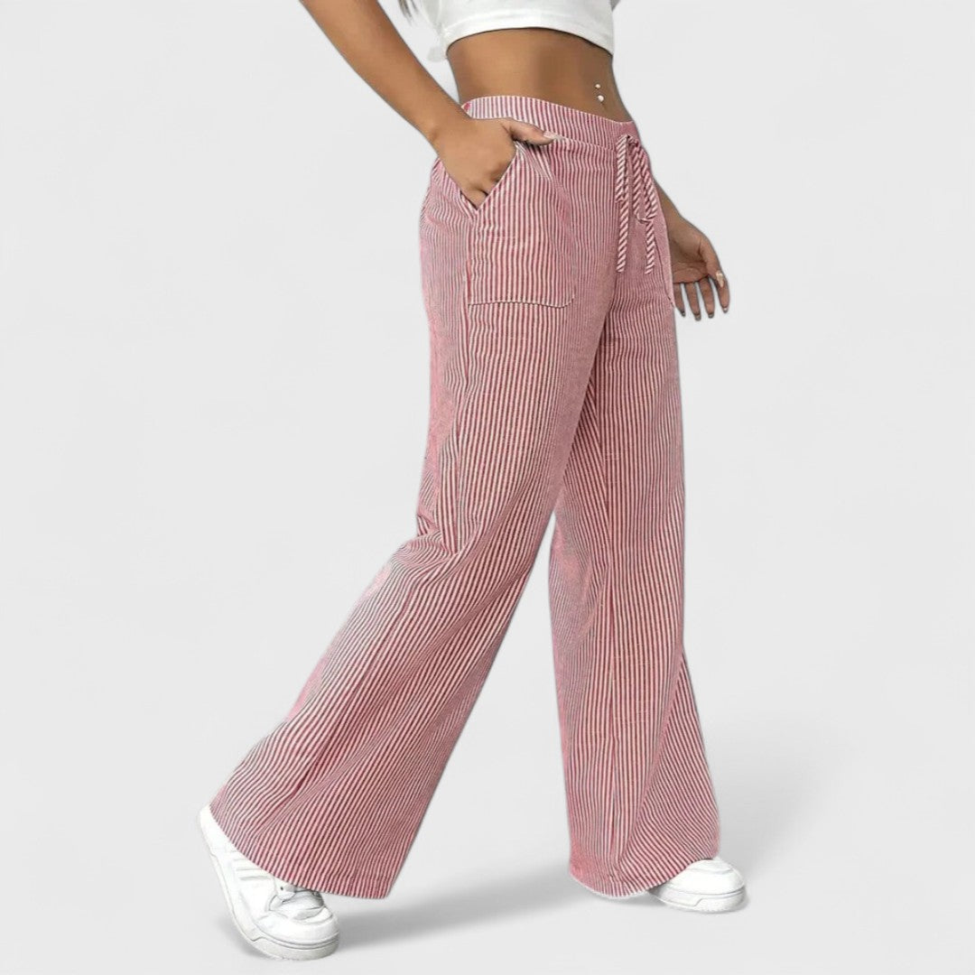 Julia – pantaloni larghi e comodi con dettagli eleganti